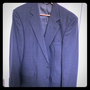 Charcoal suit. Jacket and trouser.